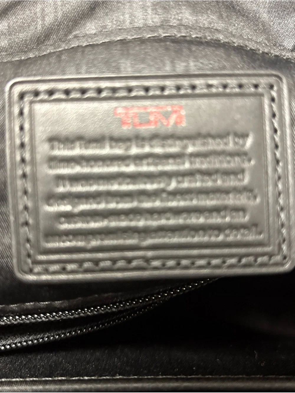 Tumi Black Nylon Laptop Briefcase with Shoulder Strap